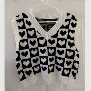 SHEIN cropped sweater vest size S